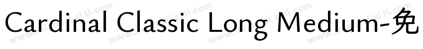Cardinal Classic Long Medium字体转换